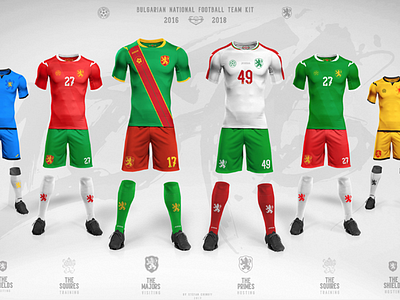 Bulgarian National Football team kit behance bulgaria feature font football kit numbers soccer sport typography