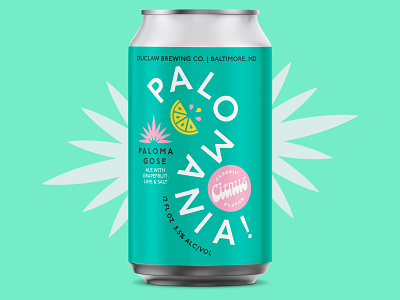 Palomania! agave beer beer label branding brewery citrus craft beer design gose hops illustration paloma