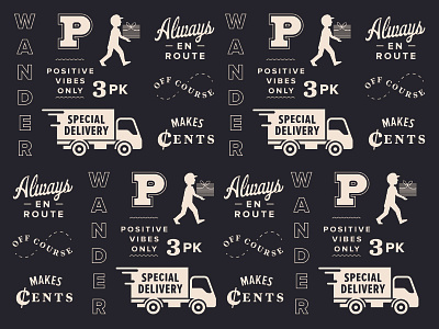 Paperboi Pattern paperboy pattern repeating truck