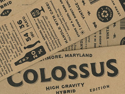 Colossus ale barrel beer bourbon brewery craft gold imperial logo stout tap taproom