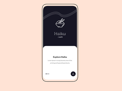 Haiku - Sushi Mobile App app design ios mobile app mobile design mobile ui mobile ux