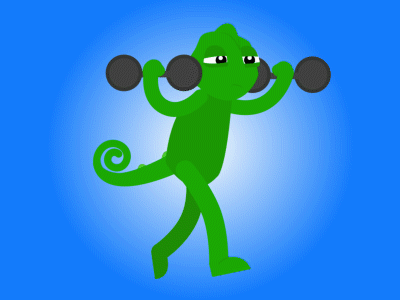 Man Chameleon 2d animation after effects after effects animation animated gif animation chameleon chameleon animation gif gif animation