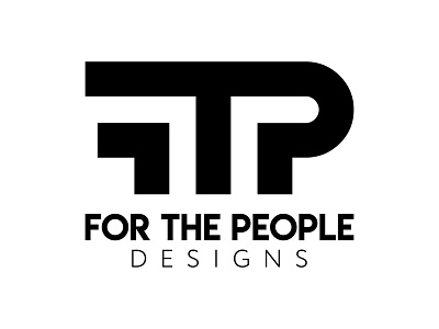 For The People Logo Design, FTP Emblem⁠ branding clothing cool symbol emblem fashion flat icon ftp logo graphic design instagram logo logo design luxury minimal minimalist modern monogram streetwear