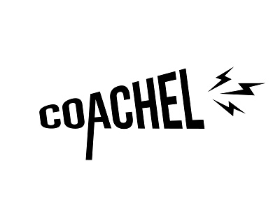 📣 COACHEL Logo Design⁠ emblem logo logo design megaphone megaphone logo minimal modern wordmark
