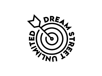 ✌🏻 Dream Street Unlimited Logo Design⁠ branding bullseye bullseye logo eye logo logo design mark minimal modern