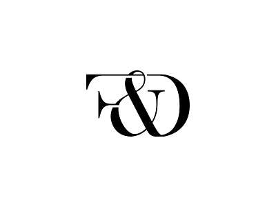 😎 F&D Minimalist Luxury Clothing Logo Design⁠