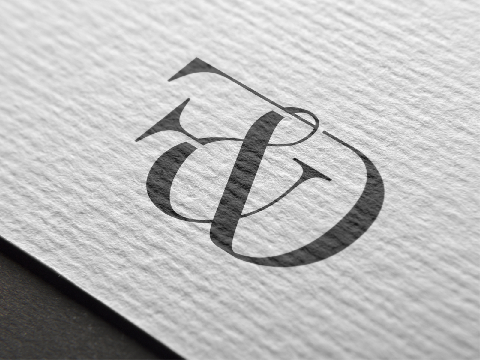 😎 F&D Minimalist Luxury Clothing Logo Design⁠ by Murat Bo on Dribbble