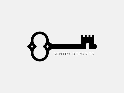 Sentry Deposits Logo Design⁠ branding castle logo deposit financial home logo design logo mark modern property developer real estate logo sentry skeleton key