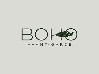 BOHO Avant Garde Clothing Logo Design apparel boho branding clothing logo fashion logo design logo mark luxury minimalist modern womens clothing wordmark