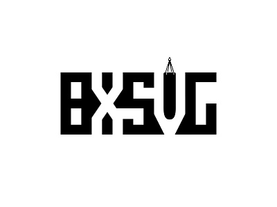 BXSVG Boxing Gym Logo Design boxing branding fight gym logo design logotype negative space logo punching bag type typography wordmark