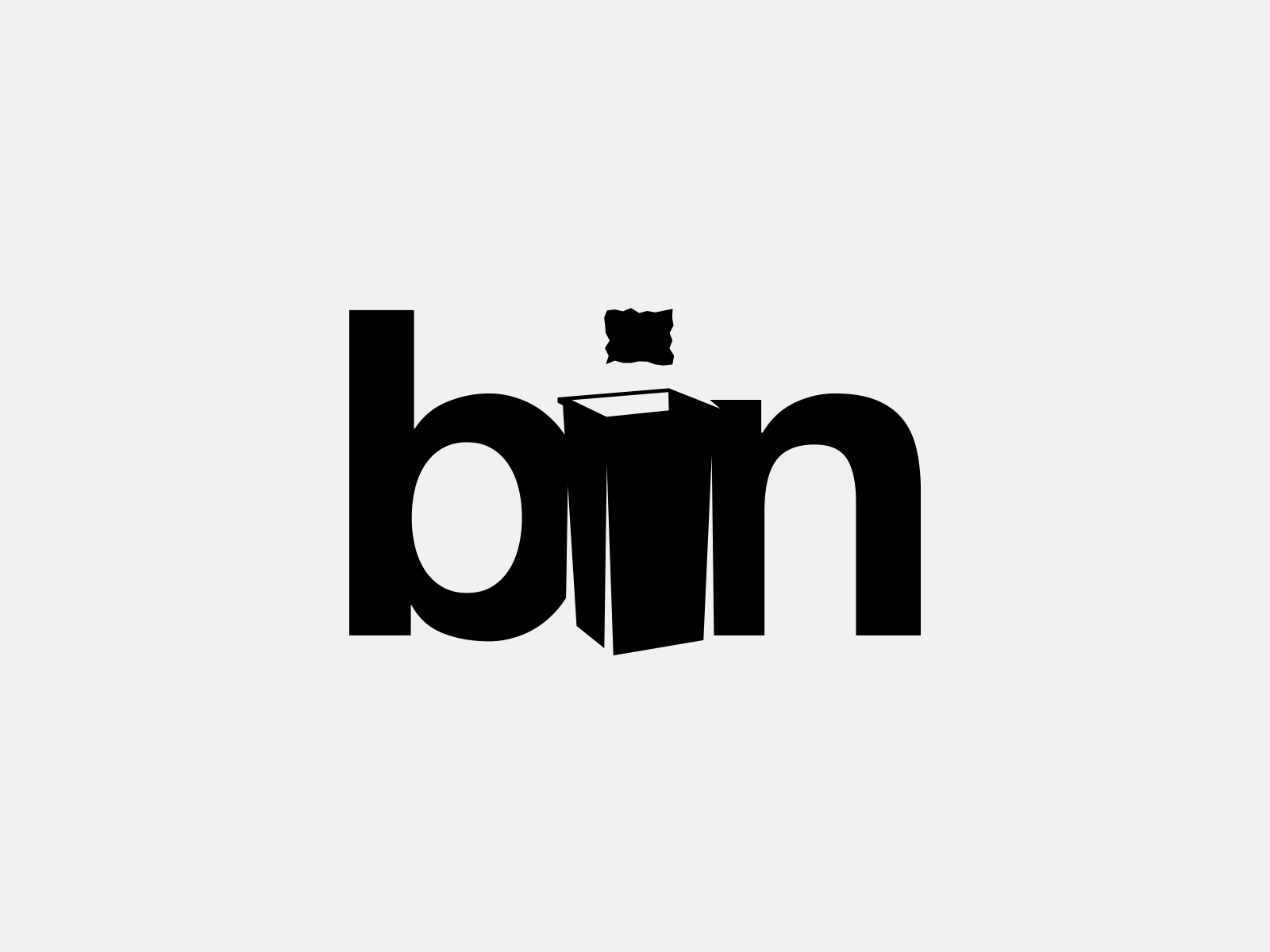 Bin Wordmark Logo Design Concept by Murat Bo on Dribbble