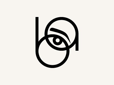 BA Brow Styling Studio beauty studio branding brow eye logo design logo mark mark minimal spa stying