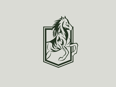 Prancing Horse Logo Mark & Illustration Design Concept branding cool symbol emblem horse horse racing illustration logo design logo mark mark minimalist prancing horse sketch