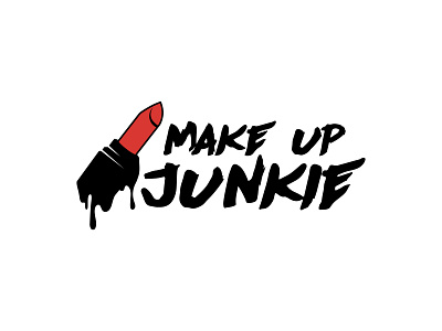 Make Up / Beauty Brand Logo Design beauty branding graphic design junkie lip gloss lipstick logo design logo mark luxury make up mark woman