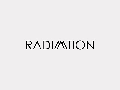 Nuclear Radiation Wordmark Logo Design branding chernobyl graphic design logo logo design logo mark logotype minimal nuclear radiation type wordmark