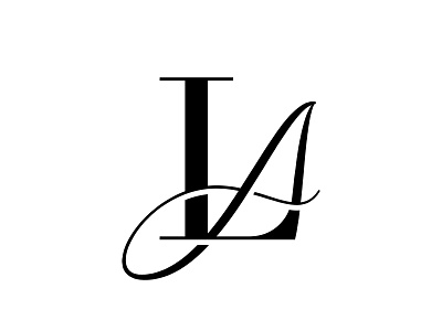 LA Monogram Logo Mark Designl