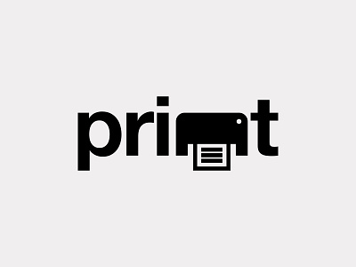 Print Wordmark Logotype Design branding copy fax logo logo design logo mark print printer reprint typeface wordmark