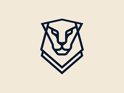 Lion Illustration for Crypto Currency Logo Mark & Icon Design