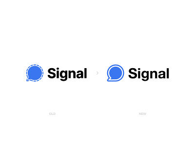 Signal Messaging App Logo Mark Redesign branding chat encrypted logo logo design logo mark mark messaging private redesign signal whatsapp