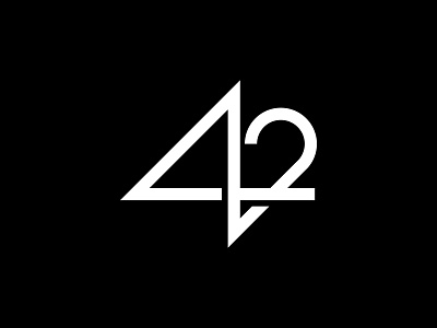 42 Monogram Logo Design & Logo Mark 42 branding cool symbol logo logo design logo mark logotype mark minimalist monogram number 42 typography