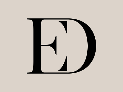 ED Monogram Logo Mark Design branding de ed letter mark logo logo design logo mark logotype mark minimalist monogram type