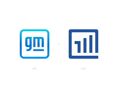 GM General Motors Monogram Logo Mark Redesign⁠ branding electric vehicle general motors gm letter mark letters logo logo mark logo redesign mark monogram redesign concept