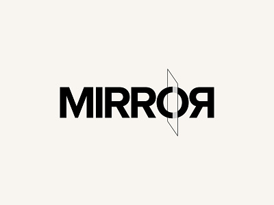 Mirror⁠ Wordmark Letter Mark Logo Design⁠ branding design letter letter mark logo logo design logo mark logotype mark mirror typography wordmark