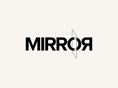 Mirror⁠ Wordmark Letter Mark Logo Design⁠