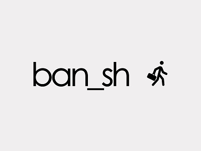 Banish Wordmark Letter Mark Logo Design⁠ banish banishing graphic design leave letter mark logo logo design logo mark logo type mark typohraphy wordmark