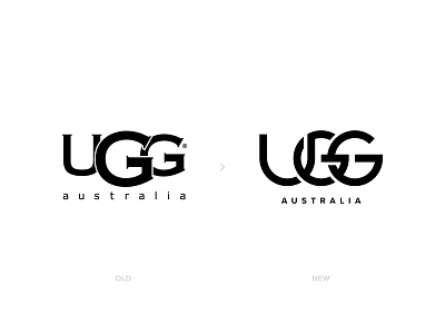UGG Logo Mark Redesign branding fashion letter mark logo logo design logo mark logotype mark monogram redesign shoes ugg