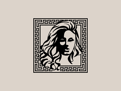 Woman Silhouette Illustration & Fashion Logo Mark Design