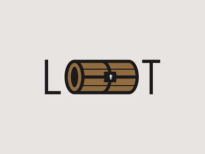 Loot Wordmark Logo Design Concept apex call of duty game letter letter mark logo logo design loot pubg type typography wordmark
