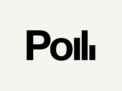 Poll Wordmark Letter Mark Logo Design