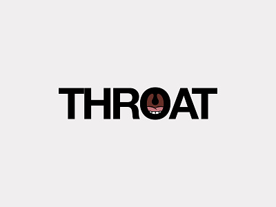 Throat Wordmark Letter Mark Logo Design⁠ branding letter mark logo design logo mark mouth teeth throat tooth tounge typography uvula wordmark