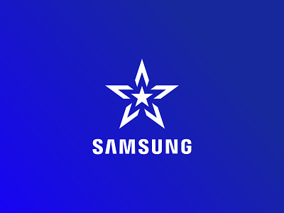 Samsung Star Logo Mark Redesign branding emblem logo logo design logo mark logo mark symbol mark samsung star logo star mark