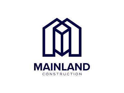 M Monogram Property Developer & Construction Logo Mark Design branding construction highrise home house letter m logo logo design logo mark m logo monogram property developer