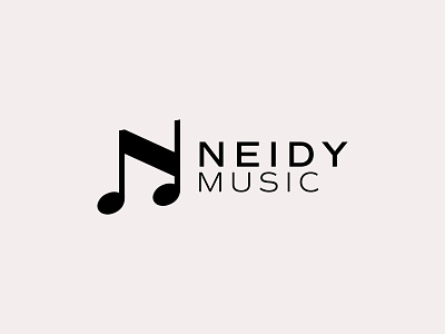 N + Musical Notation Logo Mark Design branding concert letter mark letter n logo logo design logo mark monogram music logo musical notation n logo song