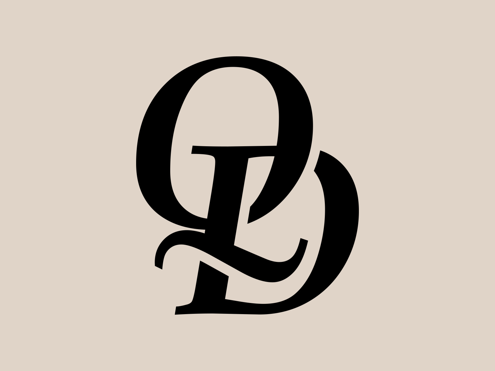 Q + D Luxury Fashion Monogram Logo Mark Design by Murat Bo on Dribbble