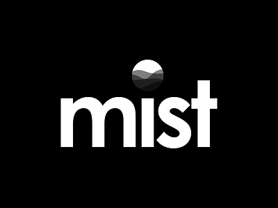 Mist Wordmark Letter Mark Logo Design Concept branding cloud fog haze letter mark logo logo design logo mark mark mist type typography