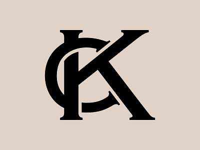 CK Monogram Logo & Branding Design for Fashion Company branding ck clothing fashion kc letter logo letter mark logo logo design logo mark mark monogram