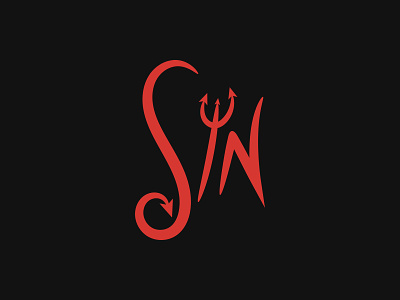 Sin Wordmark Letter Mark Logo Design⁠