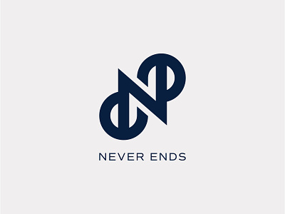Never Ends Monogram Logo Design