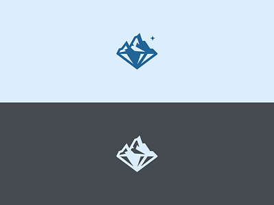 Mountain + Diamond Logo Colour Variations brand branding character clean concept design diamond graphic design icon identity illustration illustrator logo mountain