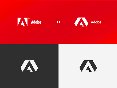 Adobe rebrand concept (cont.) adobe brand branding character clean concept design graphic design icon identity illustration illustrator logo logo design