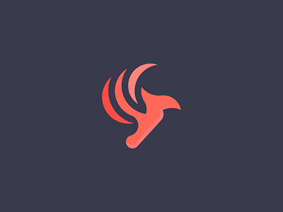 Phoenix Logo brand branding character clean concept design fire icon identity illustrator logo pheonix