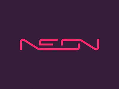 "Neon" client work logo