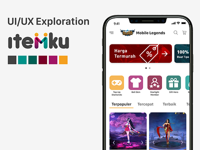 itemku.com UI/UX Exploration app branding design flat icon logo mobile typography ui ux web website