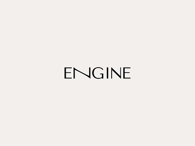 Wordmark Concept for ENGINE branding chic colorcode fashion logo modern sleek wordmark