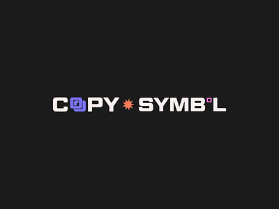 Branding for CopySymbol.io branding copy and paste copysymbol icons resource special characters startup symbols webflow