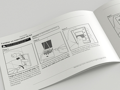 Manual de Arreglos domestic editorial design instruction instructional illustration manual technical drawing